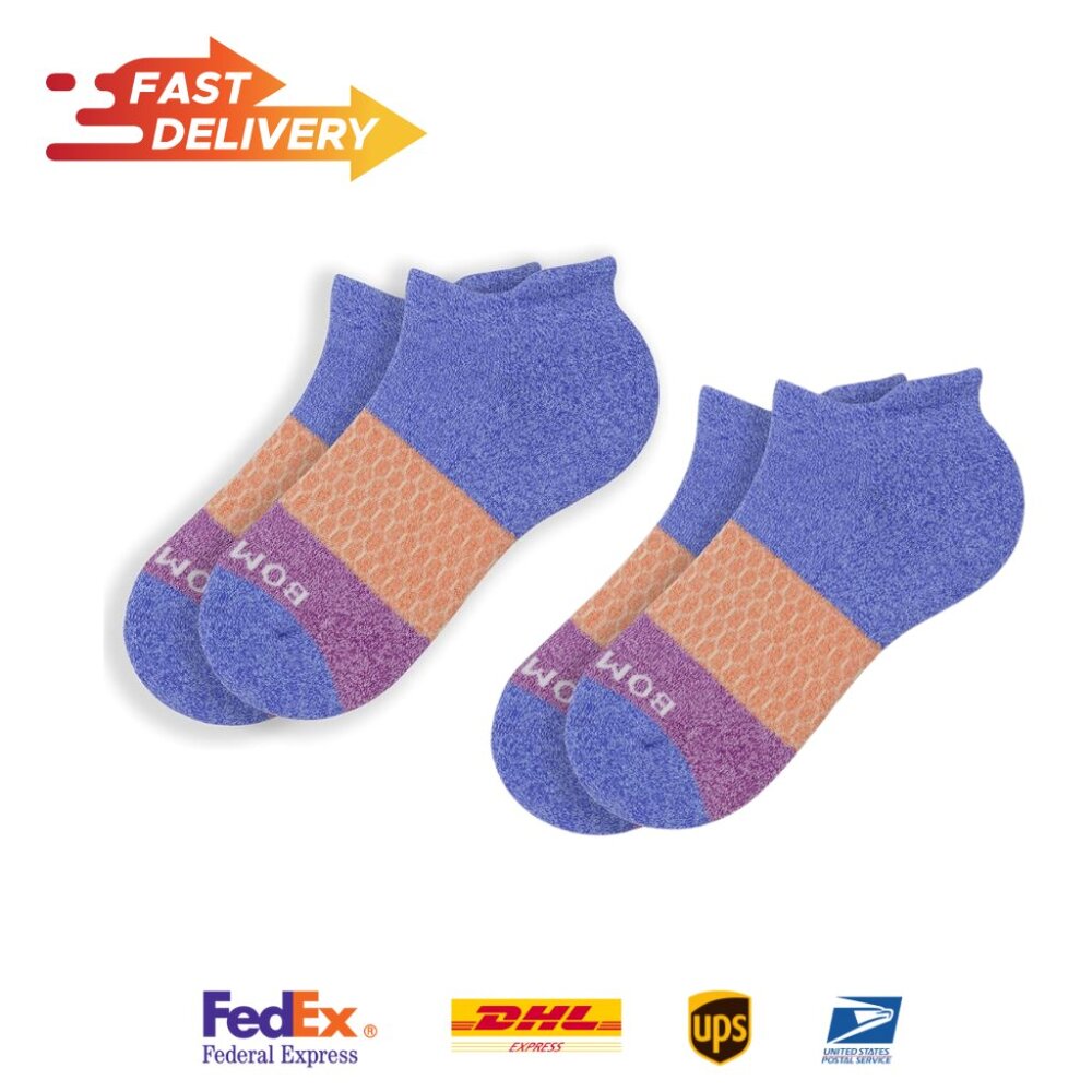 2 PACK BOMBAS Women's Ankle Socks (Fuchsia, Medium)